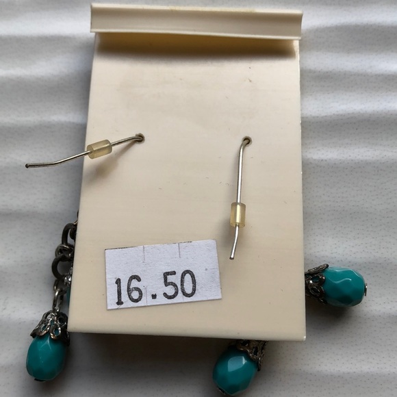 Crossroads Turquoise Color Dangle Bead Earrings - Picture 3 of 3